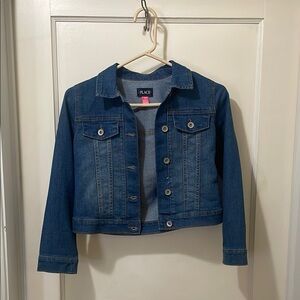 The Children's Place Blue Cropped Jean Jacket